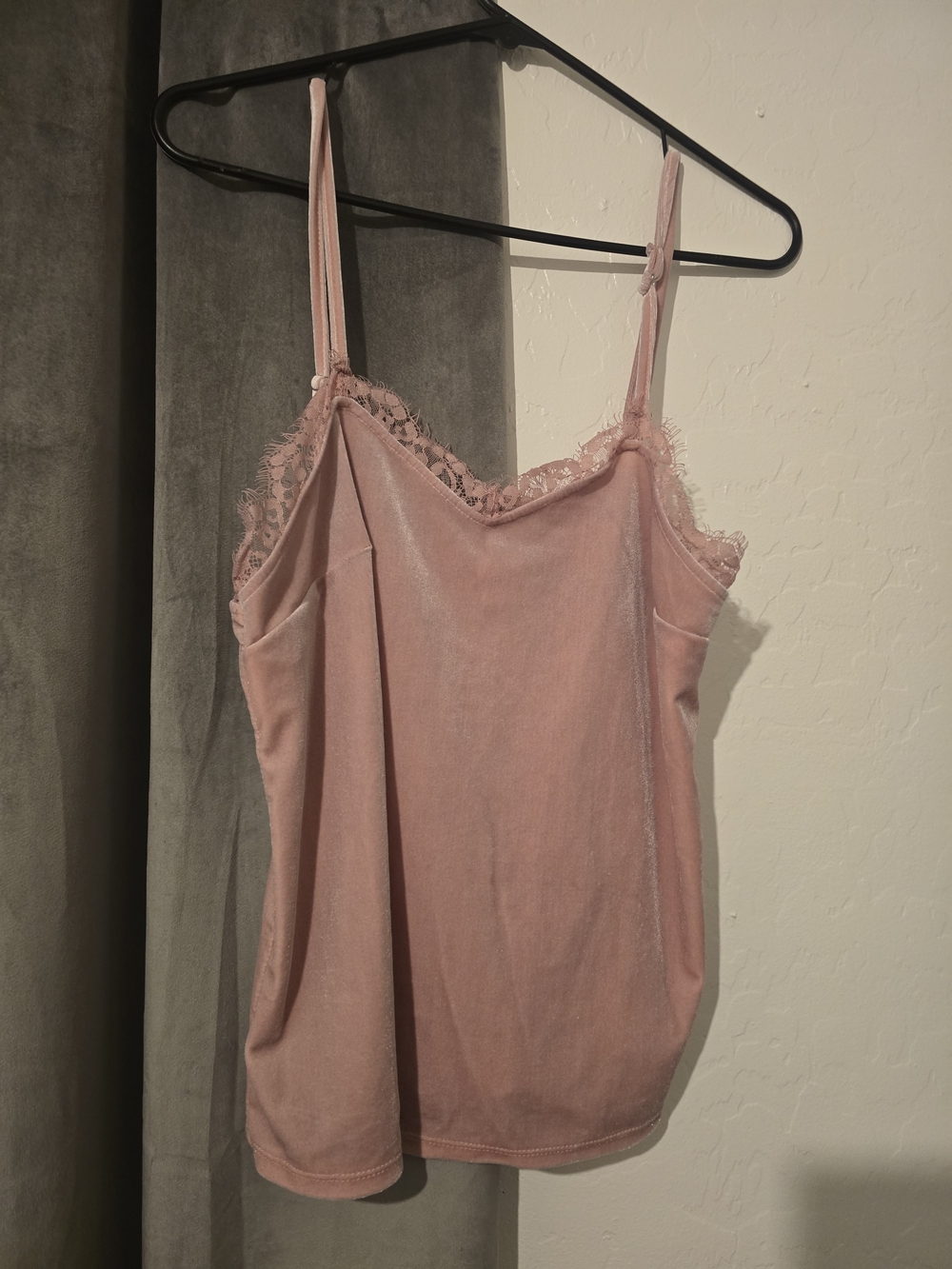 NO BO Lace Trim Cami in Pink Size Small